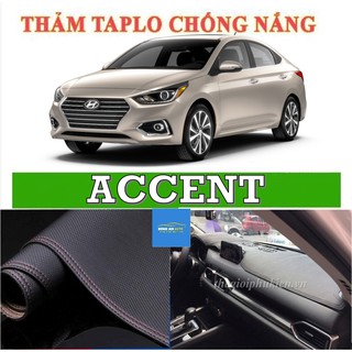 Thảm phủ taplo hyundai accent 2018 - 2020 da pu 3 lớp dập vân cacbon, thảm taplo, thảm phủ taplo