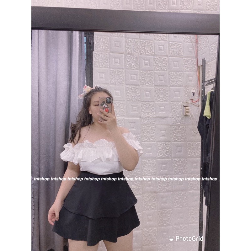 [Mã WASKT304 giảm 15% tối đa 30K đơn 99K] ÁO CROPTOP BẸC VAI BIGSIZE 60-90kg | BigBuy360 - bigbuy360.vn