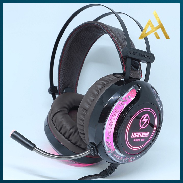 Tai Nghe Gaming Có Dây Headphone Chụp Tai LIGHTNING V7S LED 7 Màu - Tai Nghe Nhạc Máy Vi Tính Laptop Game Thủ Có Micro | WebRaoVat - webraovat.net.vn