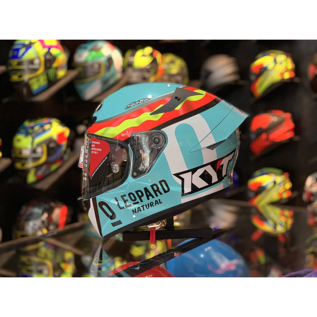 Mũ bảo hiểm fullface KYT TT Course size M L XL chính hãng tem Leopard