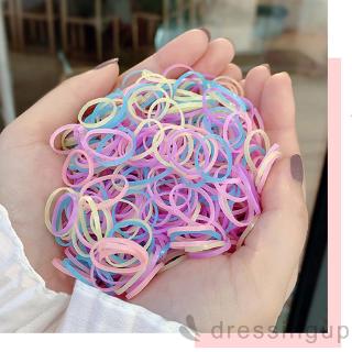 D❃♪Dây buộc tóc trẻ em màu sắc cho bé gái Dây buộc tóc Dây cao su đàn hồi