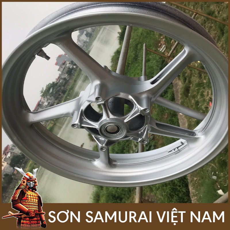 Màu Bạc Ánh Kim Sơn Samurai - Combo Màu Bạc 1701 Sơn Xịt Samurai