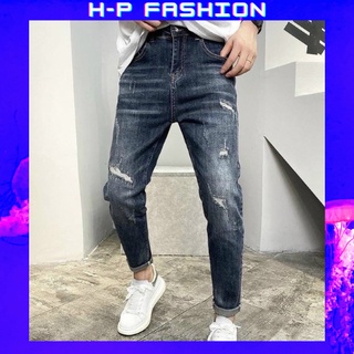 Quần jean nam chất bò thời trang Hpfashion, Quần bò nam đẹp vải jean co giãn mềm mịn, form cực chuẩn - QJNTCS4