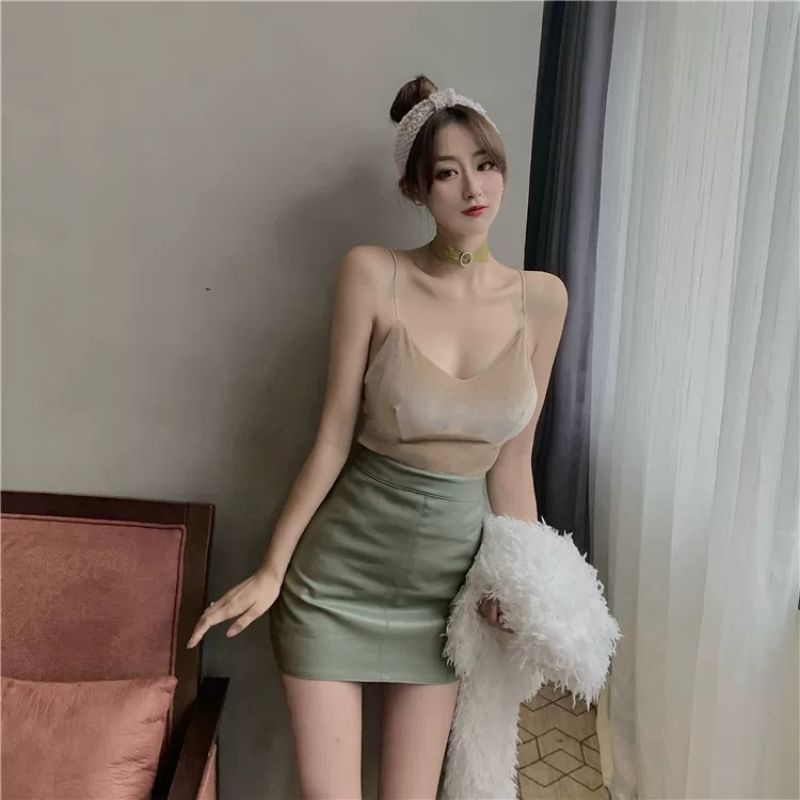 Áo Bra Nhung 2 dây mảnh sang chảnh,quý phái hottrend 2022