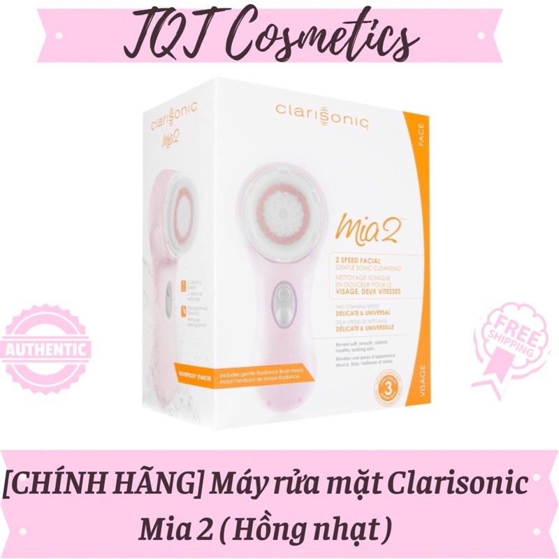 [CHÍNH HÃNG] Máy rửa mặt Clarisonic Mia 2 ( Hồng nhạt )