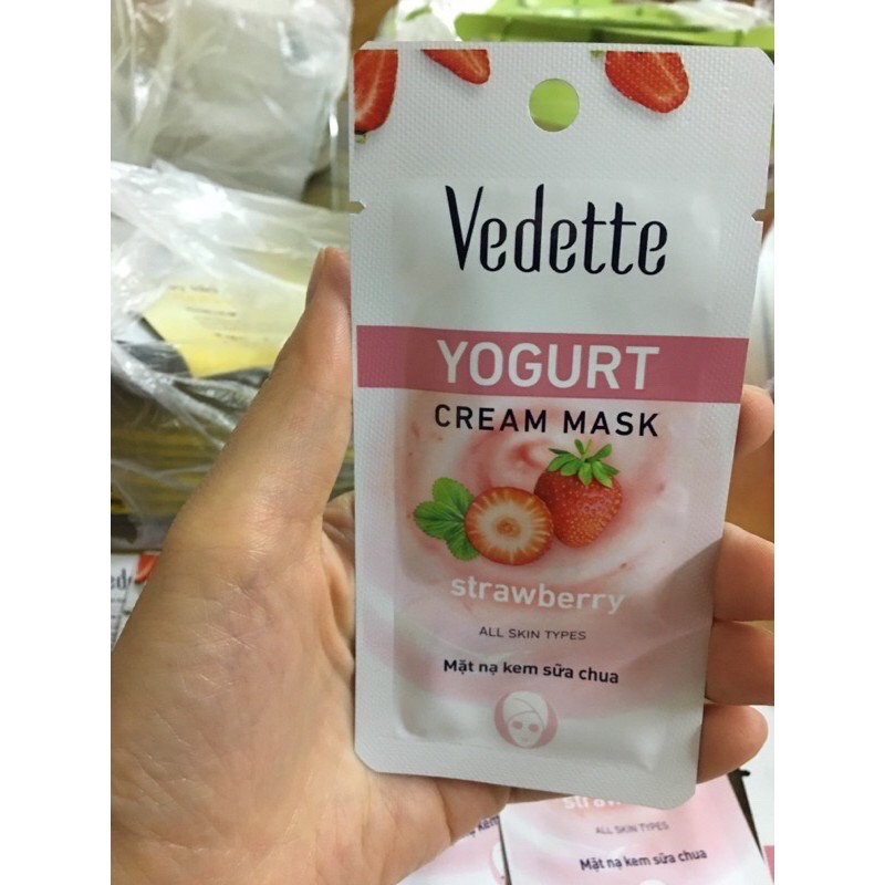 Mặt nạ kem sữa chua Vedette 10ml dưỡng ẩm se da