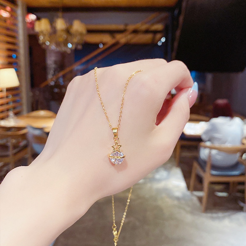 Vòng cổ Mặt Ngôi Sao Năm Cánh Thời Trang | Vòng cổ Thép Titan Thời Trang Cá Tính Cho Nữ | Dây Xích Bằng Thép Không Gỉ Cao Cấp