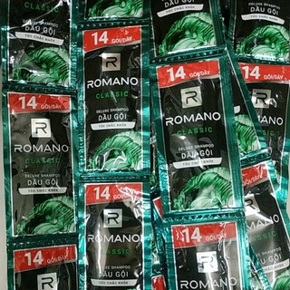 Combo 5 dây dầu gội dưỡng tóc chắc khỏe romano classic 5g hương nước hoa nam tính