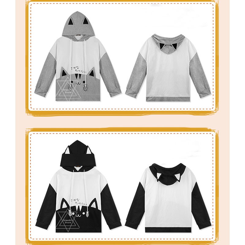 Áo hoodie tay dài hóa trang nhân vật hoạt hình Neko Atsume Pusheen mới