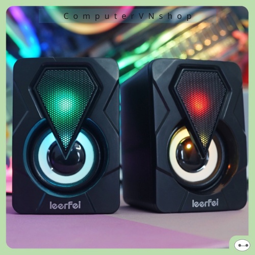 Bộ loa máy tính, loa vi tính mini, loa mini YST-1046 Led rgb