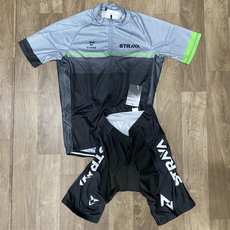 Bộ Quần Áo Xe Đạp Nam Nữ Ngắn Tay STRAVA PKXD-1169