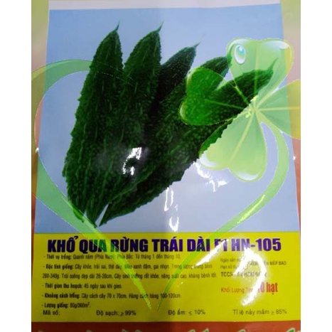 Hạt giống khổ qua rừng F1 HN 105 trái dài - gói 10 hạt