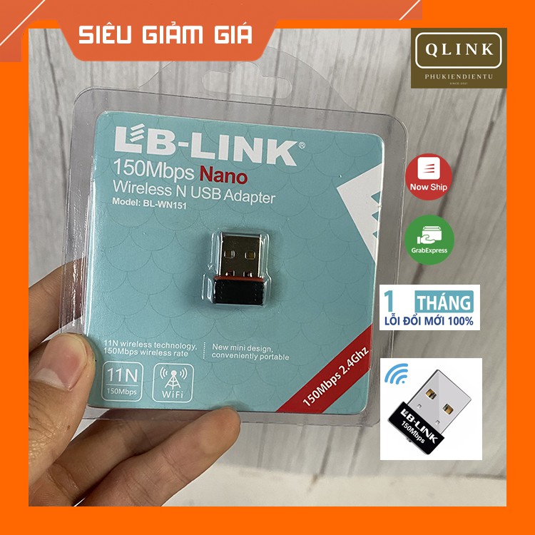 USB wifi thu wifi LB LINK cho máy tính bàn thu sóng wifi cho pc LUVIBA WN151