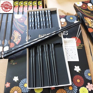 Set 5 đôi đũa sợi thuỷ tinh kháng khuẩn Shikisai Nội địa Nhật Bản