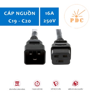 Dây nguồn C19 C20 Tiết Diện 0.75mm2 x3 , Dài 1,8 Mét - Sử Dụng Cho UPS, Server