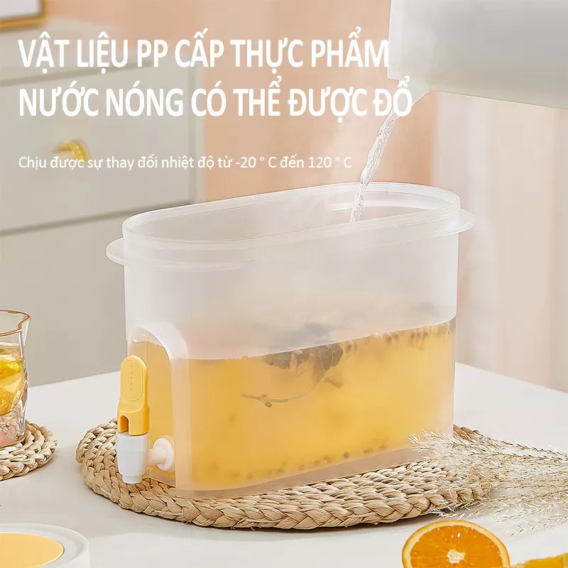 Youpin Vòi tủ lạnh Ấm đun nước lạnh 3.9L [Bộ lọc có thể tháo rời] Trái cây trà nước giải khát xô dung tích lớn chịu nhiệt độ cao tủ lạnh ấm đun nước lạnh