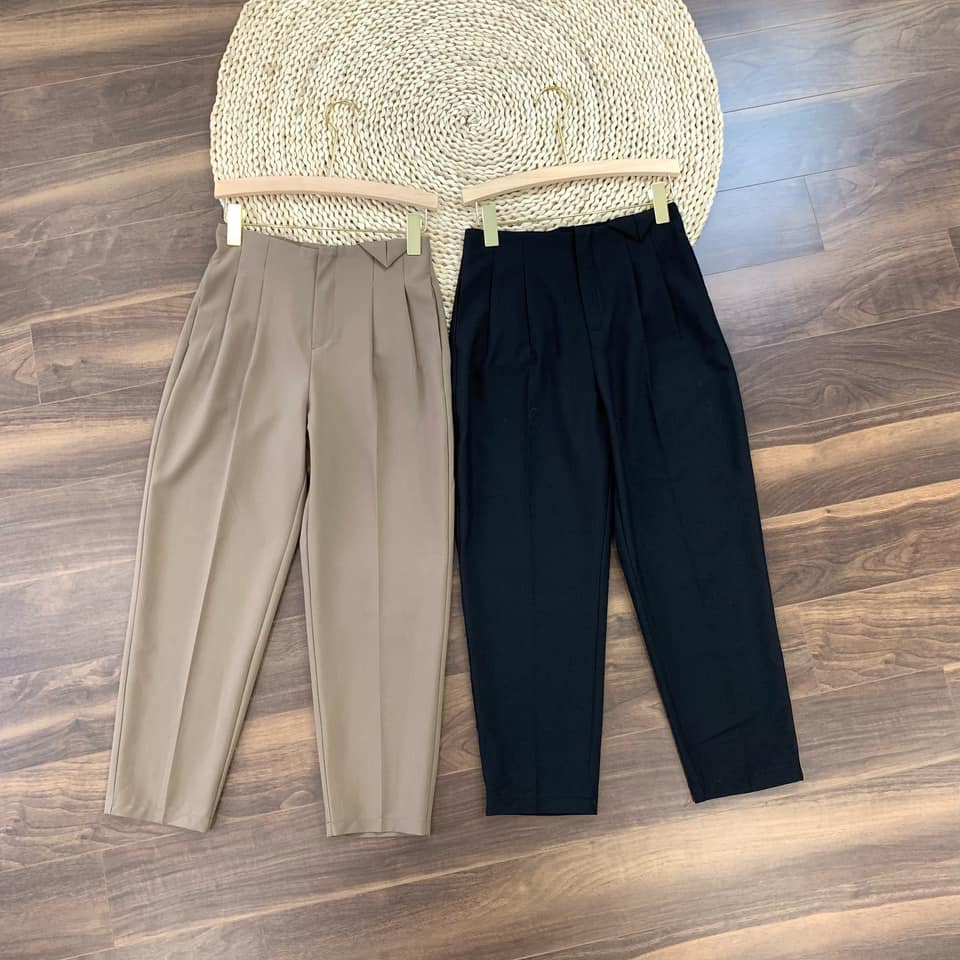 quần baggy vải dáng xinh yêu q246