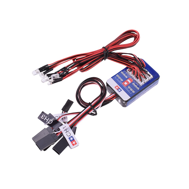Hệ thống đèn 12 bóng cho xe đồ chơi điều khiển từ xa RC cho 1/10 Tamiya Hop-up Drift