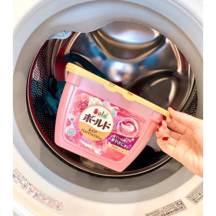 [Hàng Nhật] Viên Giặt Xả Gelball Bold 3D P&amp;G trắng sáng, mềm vải (Japan)