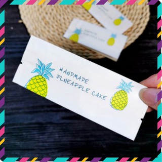 Túi đựng bánh cookies dứa màu kem Handmade Pineapple cake (50c/bịch)