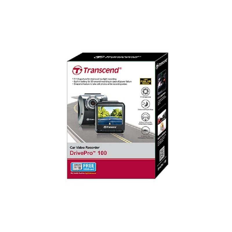 Camera hành trình Transcend DP 100 kèm thẻ nhớ 16GB | BigBuy360 - bigbuy360.vn