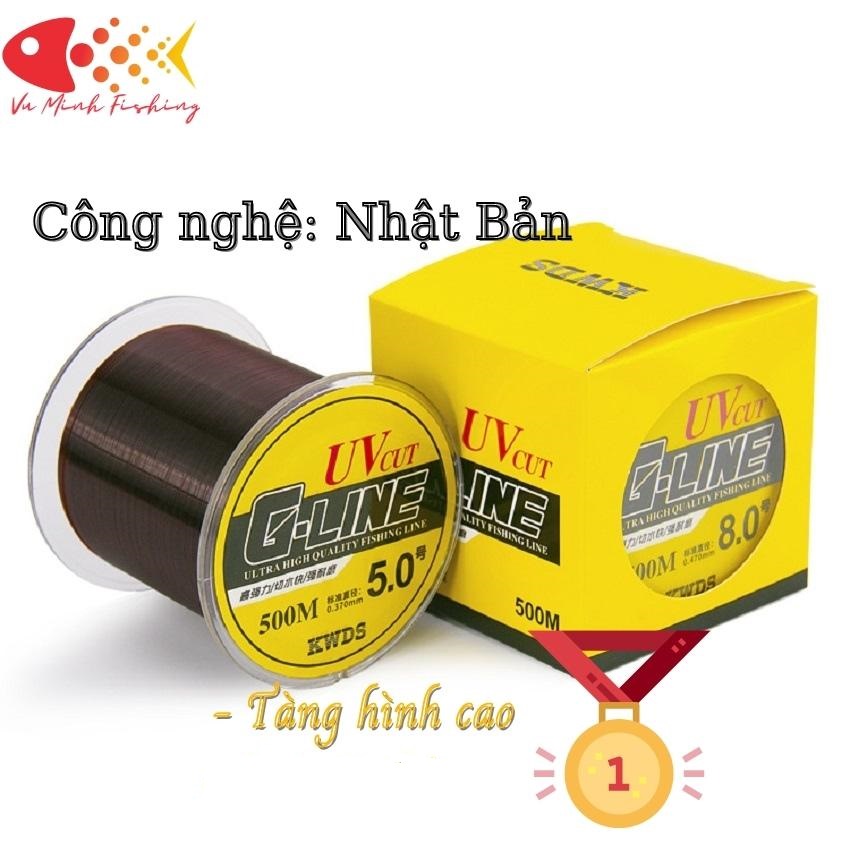 Cước Câu Cá 500m Tàng Hình Siêu Nhậy. Cước Câu Cá Glline Nylon Cao Cấp