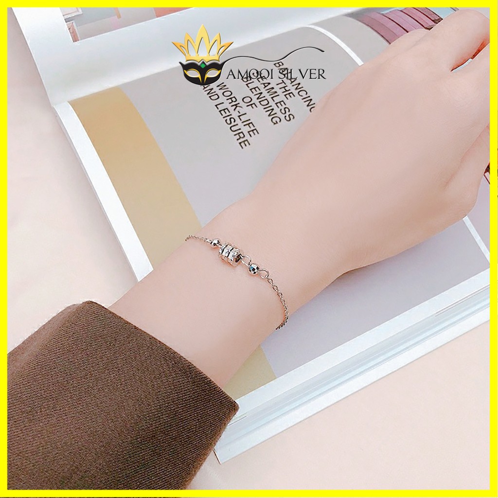 Lắc tay bạc S925 trụ móc máy - Amooi Silver AT68