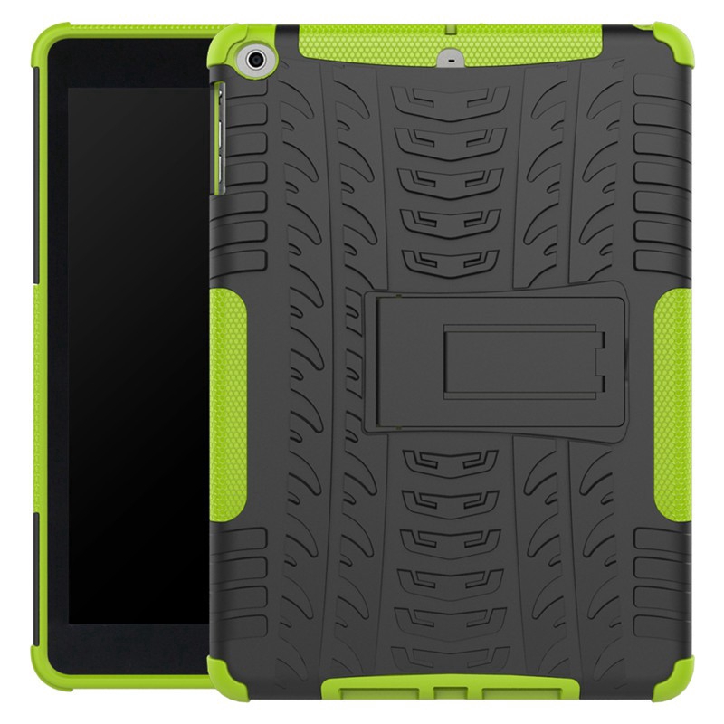 Ốp lưng chất liệu nhựa cứng thiết kế hình vỏ lốp xe độc đáo kèm giá đứng cho iPad 5/iPad Air