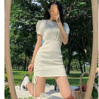 Váy chun eo rút dây 2 bên DTR0221