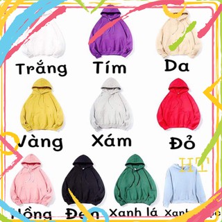 Áo hoodie nỉ trơn baisic HT12