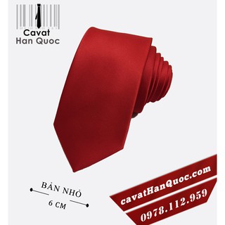 Cà vạt nam đỏ tươi cao cấp