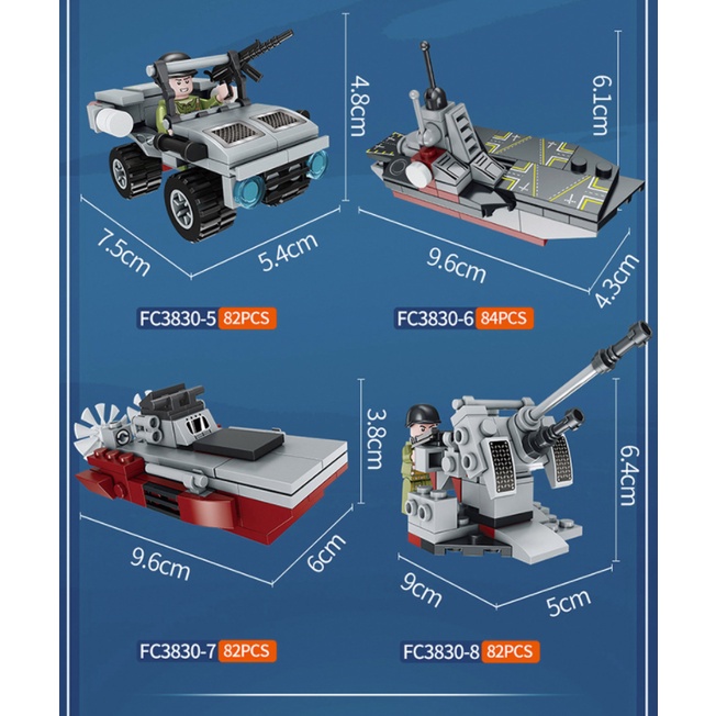 Đồ Chơi Trí Tuệ - Mô Hình Đồ Chơi Láp Ráp Lego Tàu Sân Bay và các thiết bị tàu sân bay