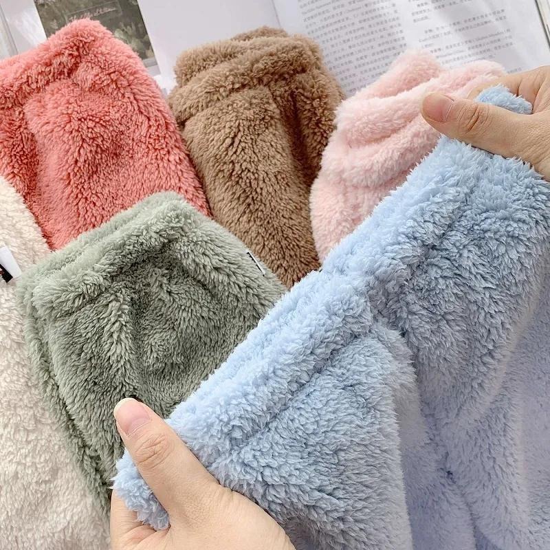 💕 Bộ nỉ lông cừu kéo khoá siêu yêu dày đẹp trẻ em 2022, quần áo bé gái bé trai💕