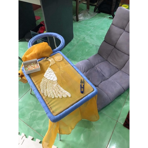 Bàn thêu 45x30 cm có video thật