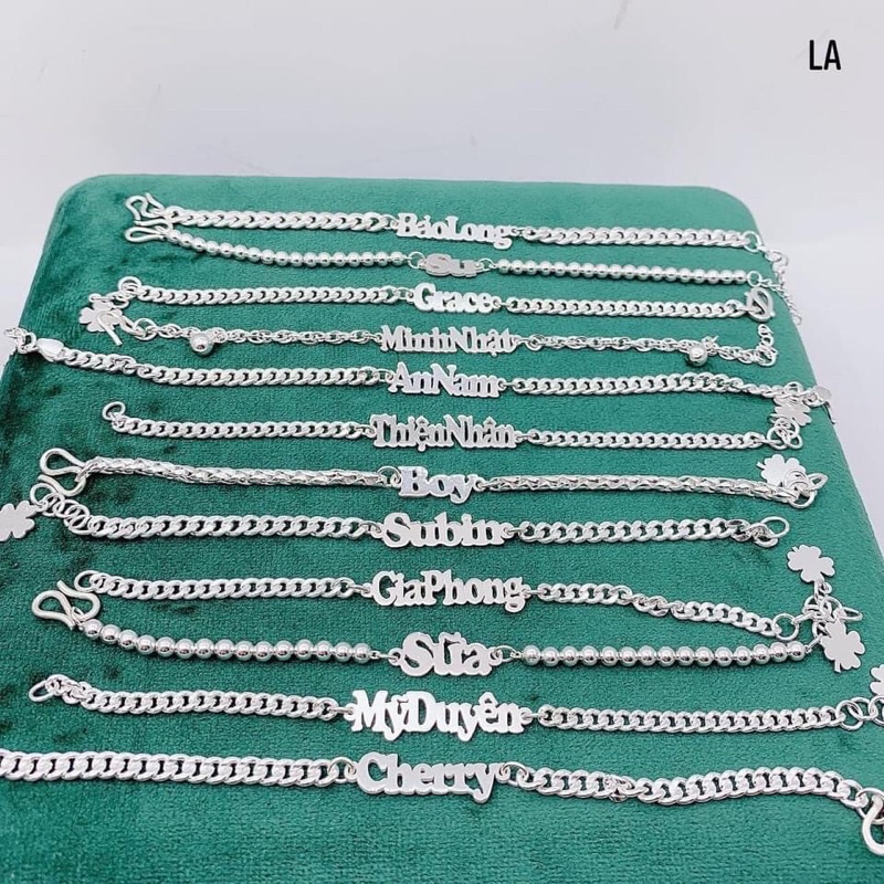 Vòng tay khắc tên cho trẻ em-PHỤ KIỆN DHA TRANG SỨC BẠC UY TÍN