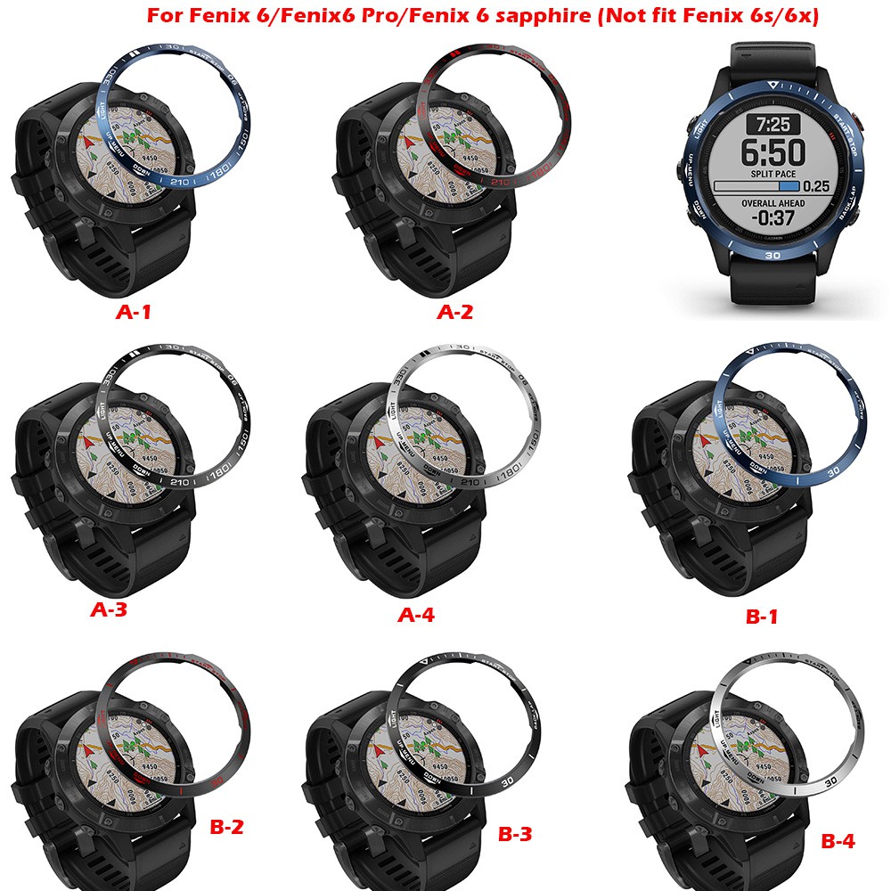 Vòng Gắn Viền Bằng Thép Không Gỉ Dành Cho Đồng Hồ Garmin Fenix 6/fenix6 Pro/Fenix 6