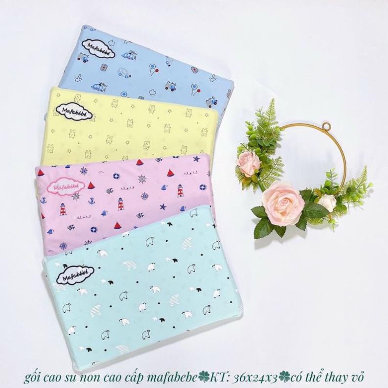 Gối Cao Su Non Cỡ Đại MAFABEBE Thông Hơi Chống Ngạt Cho Bé