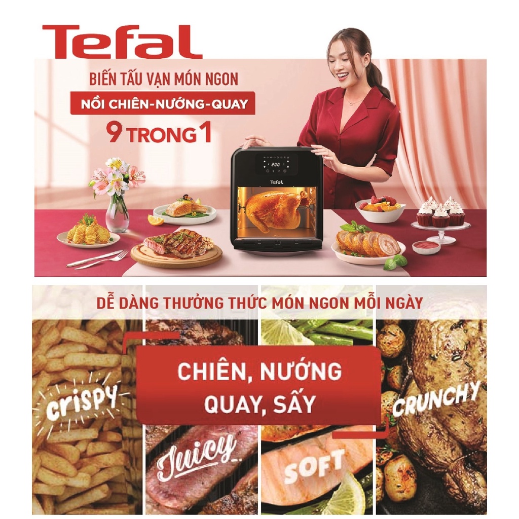 Nồi chiên không dầu Tefal 9 trong 1 Easy fry Oven & Grill FW501815