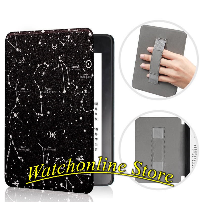 Bao da All-New Kindle Paperwhite 5 2021 6.8&quot; họa tiết đẹp mắt (có đai xỏ ngón)