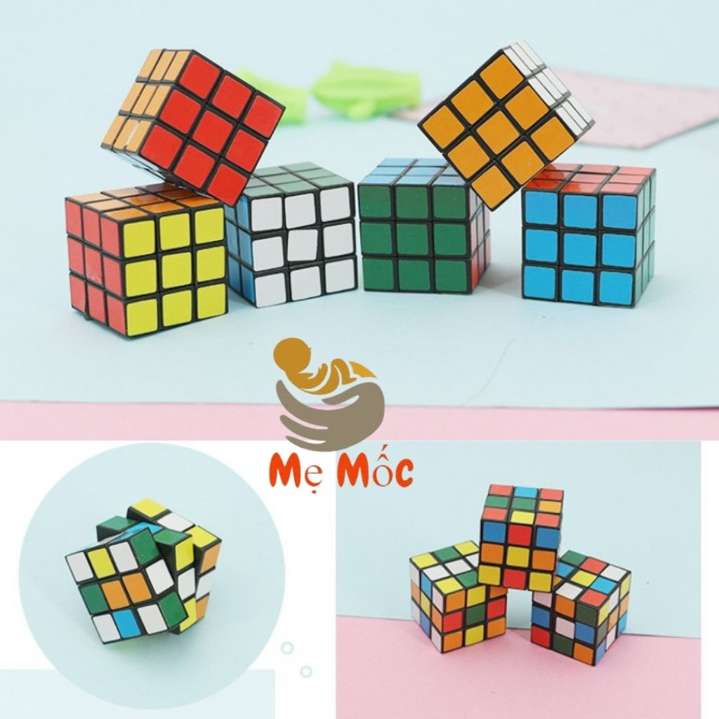 Rubik 3x3 Khối Lập Phương, Đồ Chơi Trẻ Em Rubic Phát Triển Trí Tuệ, Shop Mẹ Mốc ,RBLP