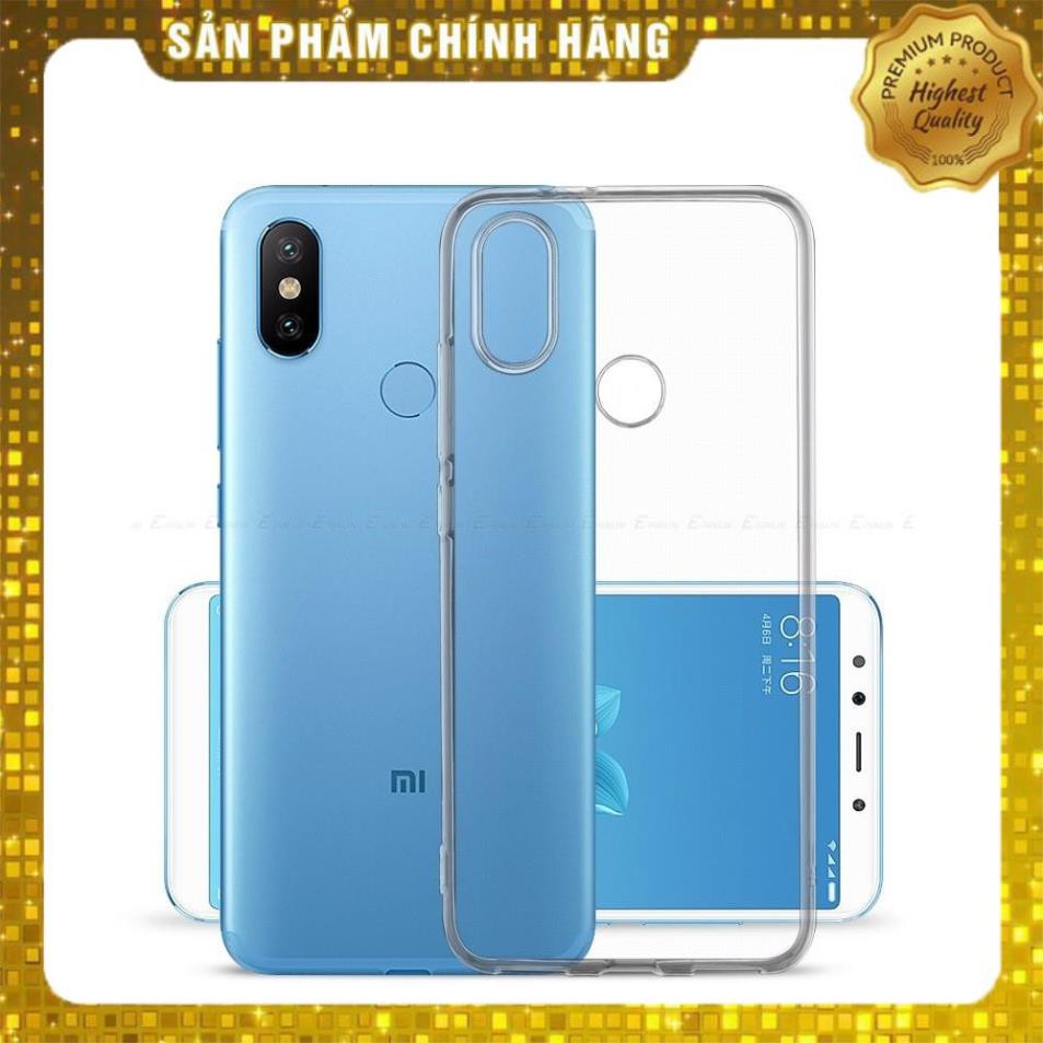 Ốp lưng silicon dẻo trong suốt cho Xiaomi Mi A2 / Mi 6X mỏng 0.6mm chính hãng Ultra Thin