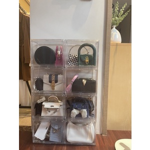 2 Hộp Đựng Túi Xách ráp thành tủ,kệ đựng túi xách – hộp đựng giày cổ cao 27CM cao cấp – BLUE DEER