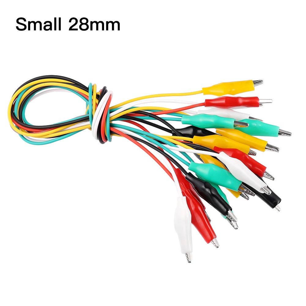 EKEZ Dây Kẹp Cá Sấu 10PCS 28MM 35MM 45MM dài 50CM Thử Điện