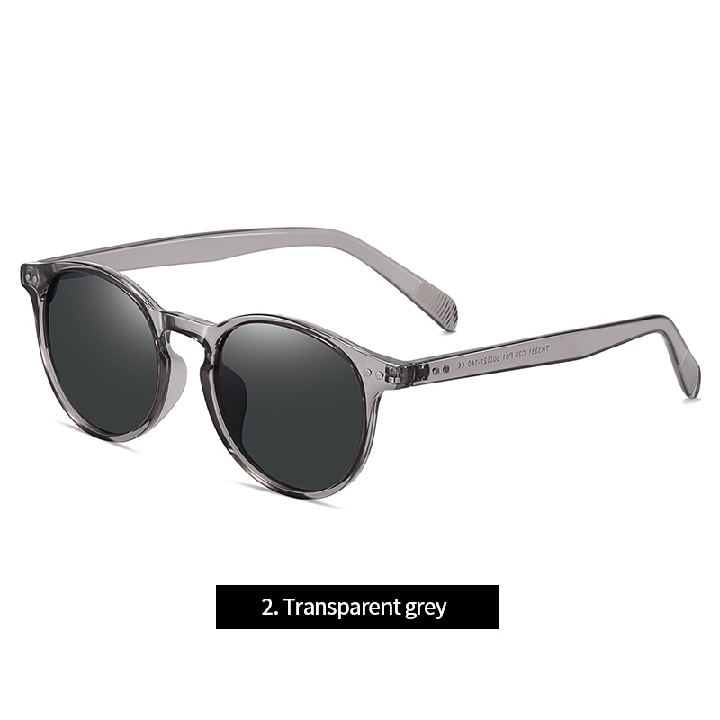 Kính mát phân cực ZELIN TR3331 gọng tròn thời trang cho nam và nữ