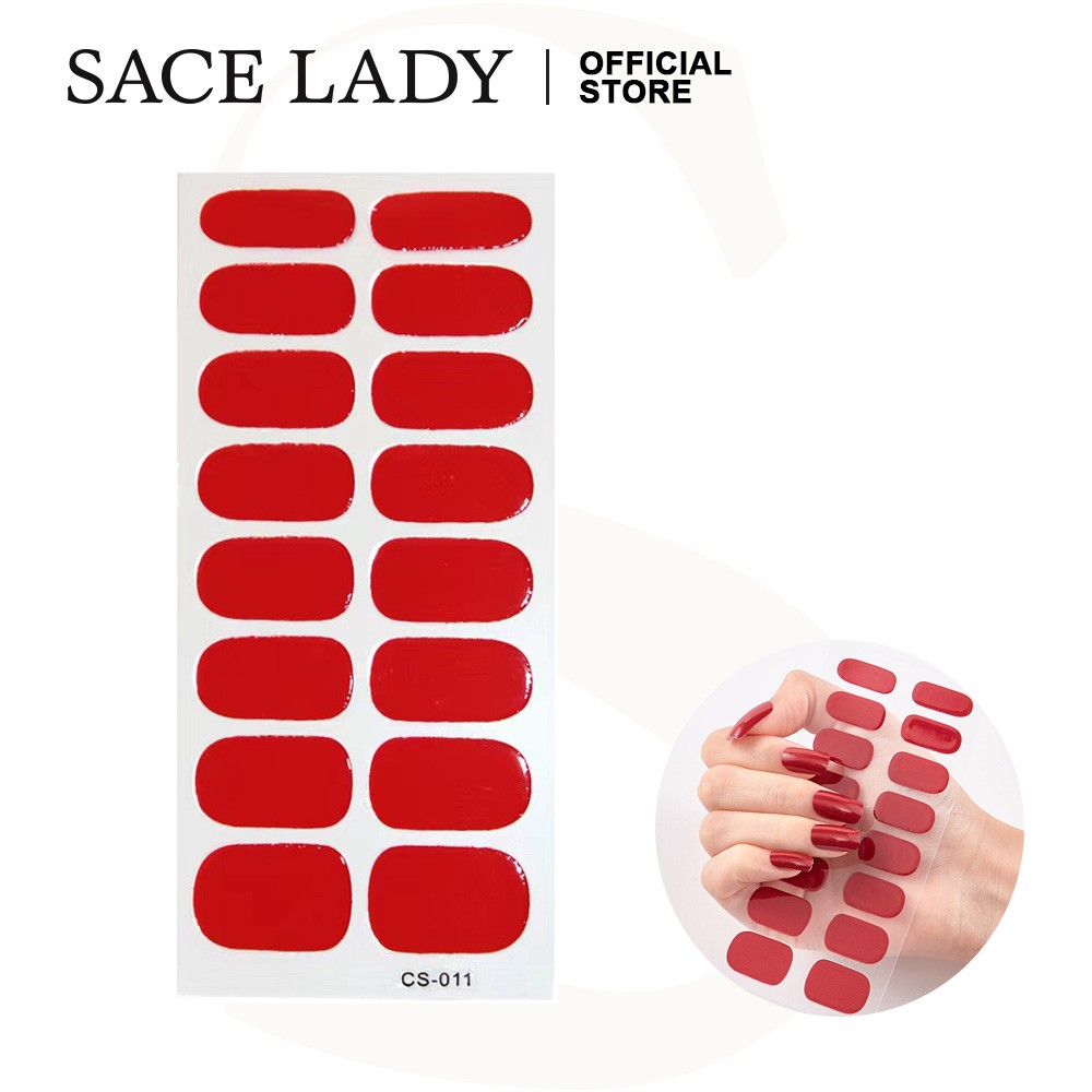 Miếng Dán Móng Tay 3D SACE LADY Trang Trí Thủ Công