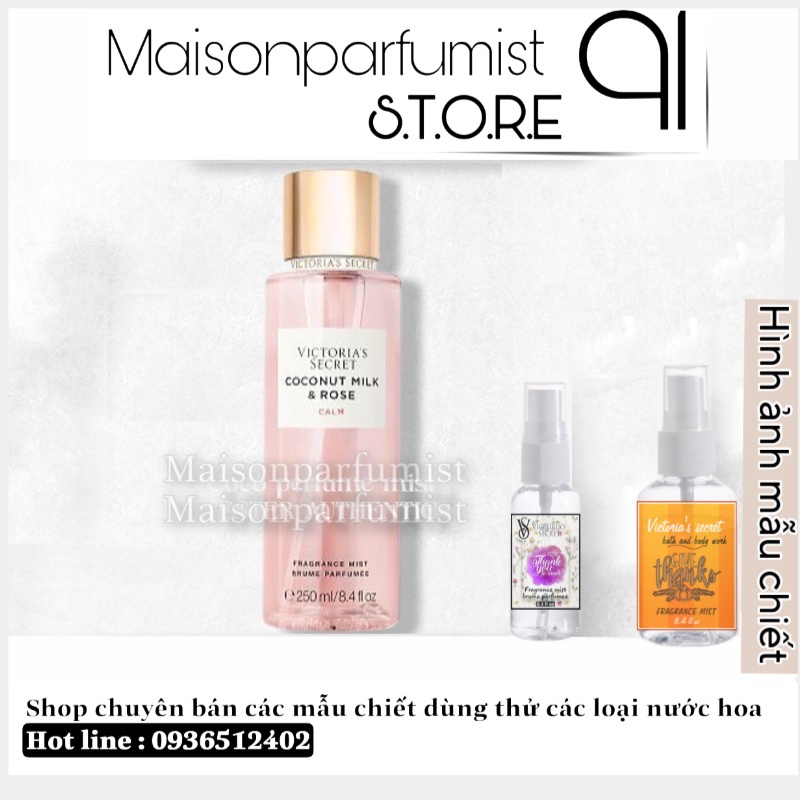 Xịt Thơm Body Mist Victoria's Secret CocoNut Passion  - 𝐦𝐚̂̃𝐮 𝐭𝐡𝐮̛̉ 𝟑𝟎𝐦𝐥