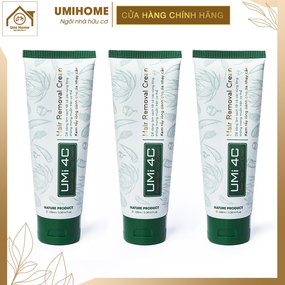 Kem tẩy lông UMi 4C Hair Removal Crean 100ml UMIHA ORGANIC dành cho da nhạy cảm