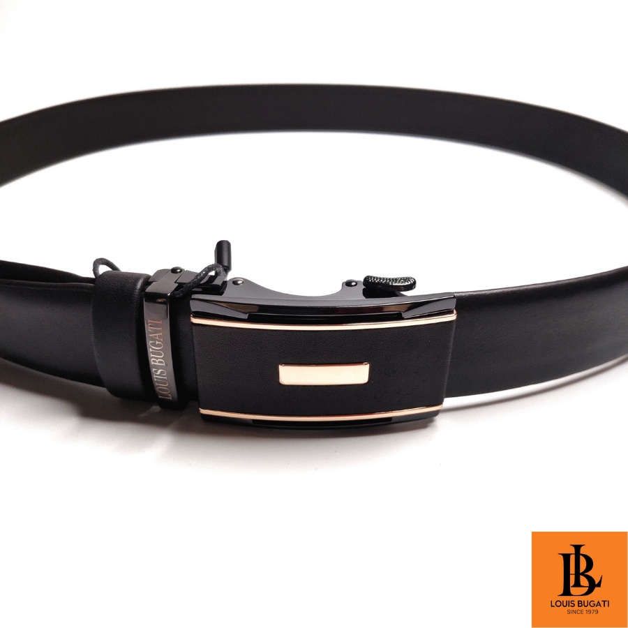 Thắt lưng nam da bò 3 lớp cao cấp LOUIS BUGATI LBD01 bảo hành 12 tháng