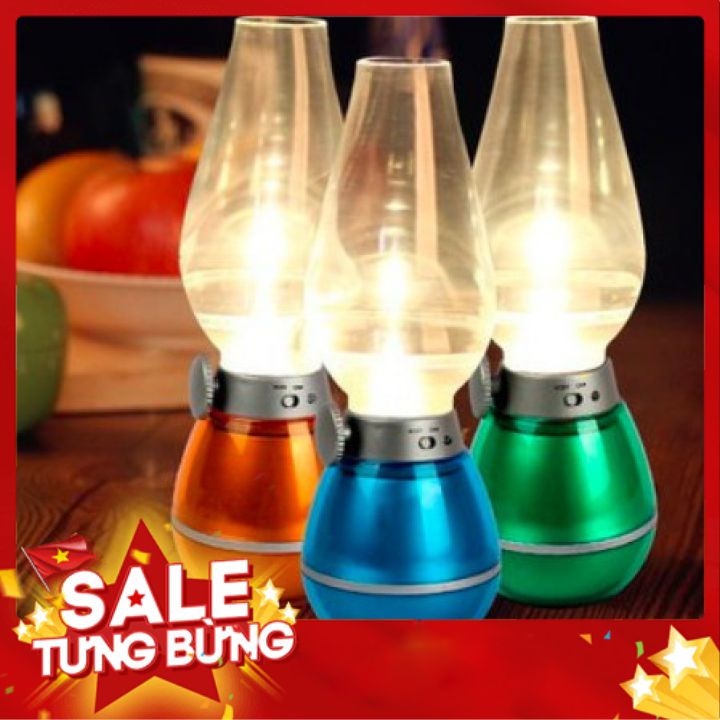 Đèn Dầu Led Cảm Ứng Thổi Bật Tắt Sạc Điện