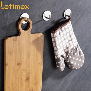 Móc Treo Đồ Dán Tường Inox 304 Latimax MD04 Đế Tròn - Bám Dính và Chịu Lực Cực Tốt